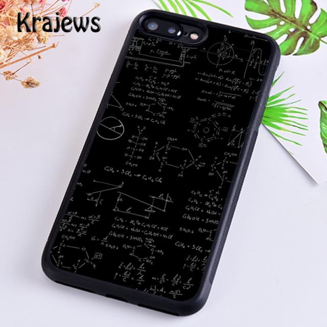 Krajews Math Formulas of Rubber Equations Phone Case Cover For iPhone 17 Air 16 15 14 plus 12 13 pro max Fundas