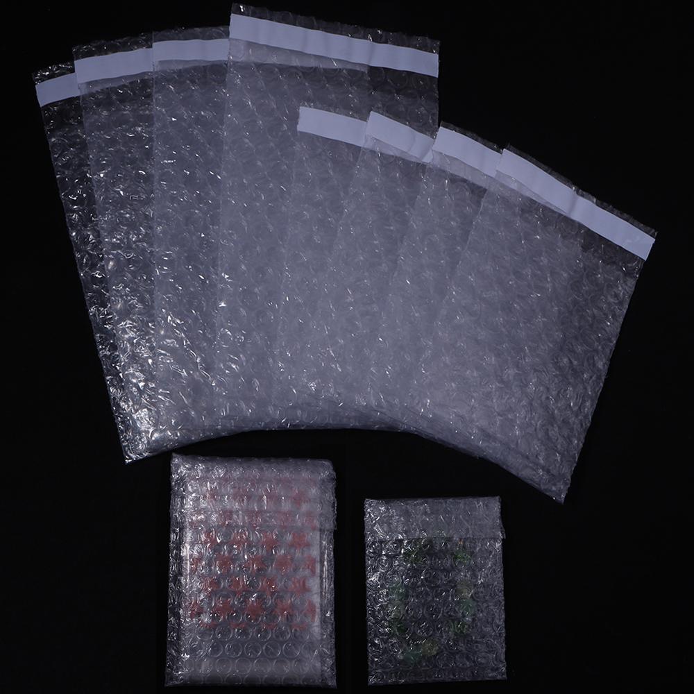 10-50pcs Self-sealing Bubble Foam Mailers Bag Transparent Shockproof Double Film Cushioning Bag Envelope Packaging Shipping Bag