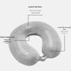Memory Foam U-Shaped Pillow - Office, Travel Neck Support & Backrest