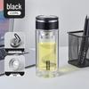Compact Double-Layer Glass Cup - Stylish Portable Design for Women - Personalized Pocket-Sized Gift Option