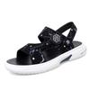 Men's Slippers Summer New Soft Bottom Non-Slip Dual-Use Beach Shoes Trendy Versatile Breathable Sandals Driving Shoes