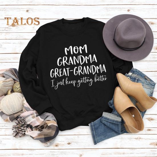 Toamnă Iarnă Hanorac pentru femei Imprimare cu litere Gât rotund Mâneci lungi Pulover liber Manșetă elastică Purtare zilnică Top casual