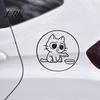 Outdoor Sticker Car Sticker, Waterproof PVC Self-adhesive No Trace Auto Decal, Cartoon Cat Adhesive Decal Pattern Funny for Fuel Tank Caps Windows