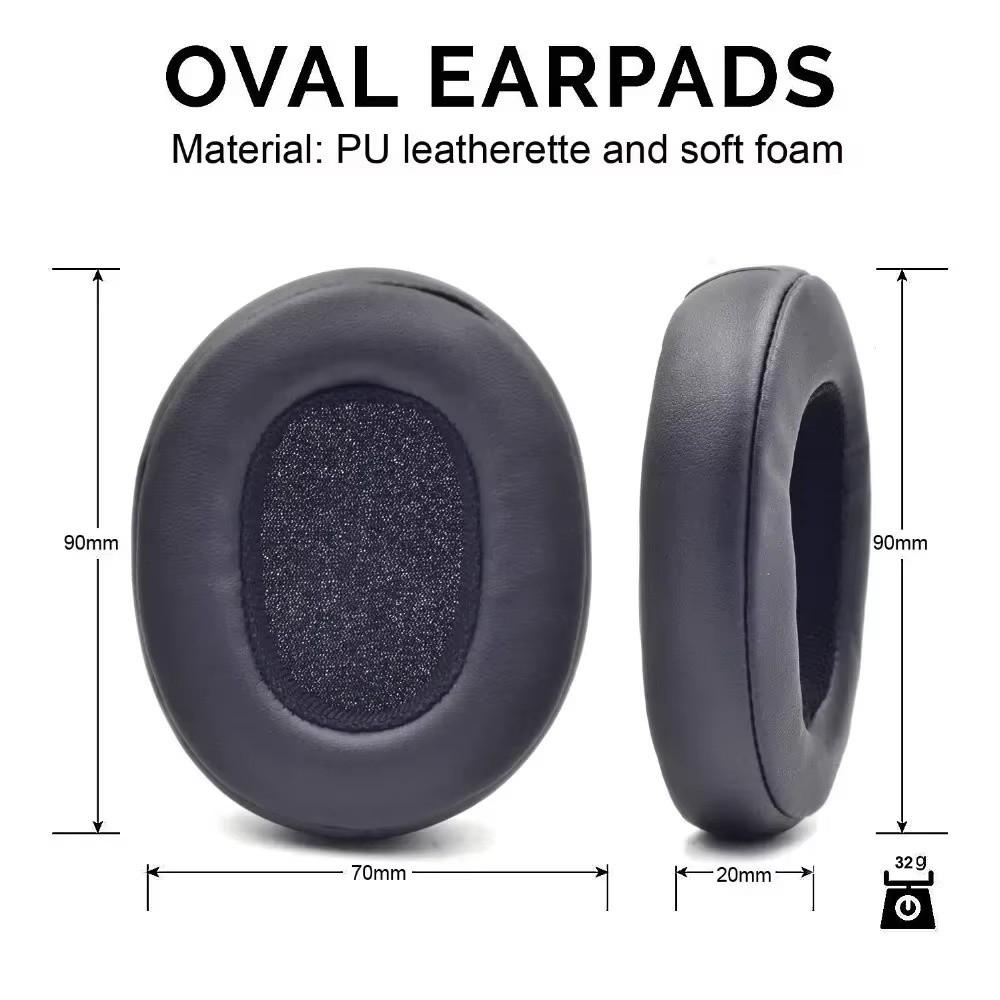 1 Pair Replacement Earphone Cushions for Skullcandy Hesh 3/Hesh ANC/Hesh Evo Headphones Repair