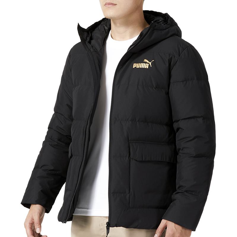 PUMA Down Jackets Men's Black Hooded Moderate Other 625633-01
