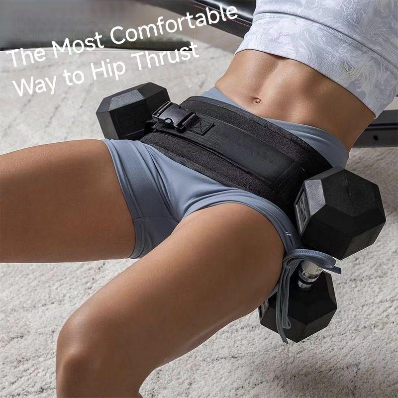 New Hip Bridge Weight Belt: Glute & Hip Thrust Training, Waist Protection, Dumbbell Support