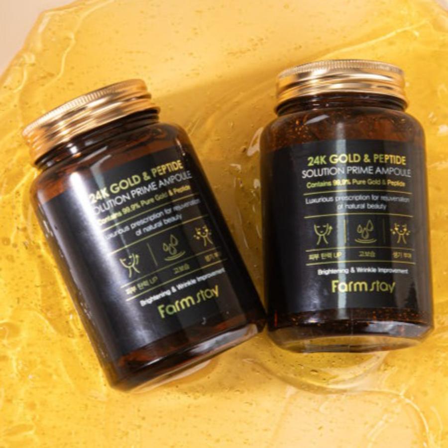 FARM STAY 24K Gold and Peptide Solution Prime Apoule 250ml