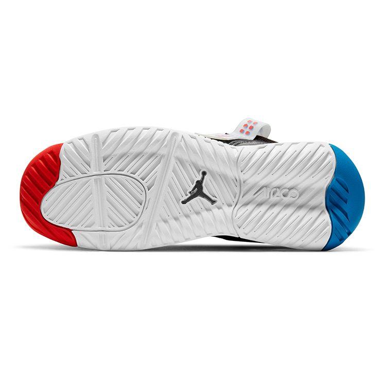 Jordan MA2 Syntetická kůže Barevný blok Látka Protiskluzové Tlumení nárazů Odolné proti opotřebení Nízké tenisky Dětské tenisky Černá Modrá Červená CZ9708-014