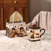 Parent Child Time Retro Ceramic Mug Event Gift Set High-value Water Cup Coffee Cup Souvenir