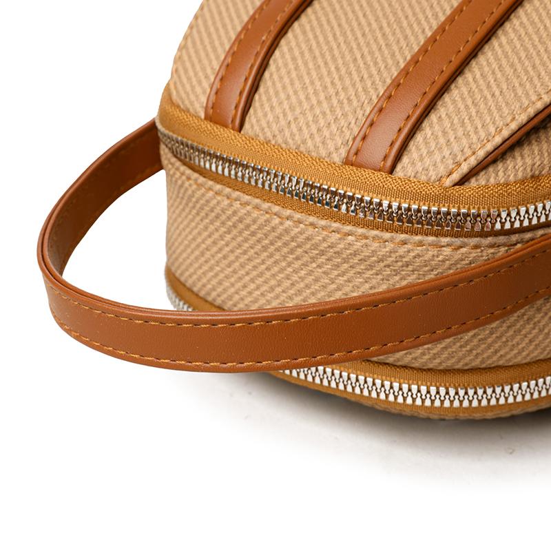 Women's PU Shoulder Bag Multi-compartment Double-use Handbag Soft Leather Crossbody Bag
