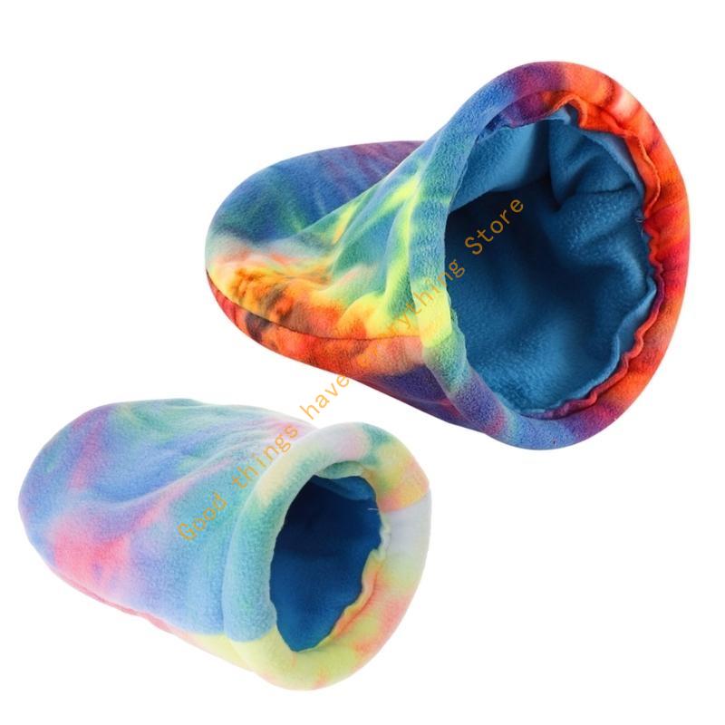 Rainbow Sleep Cage Nest for Guinea Pigs Chinchillas Sleep Cage Small Animals Rainbow Warm Bed House Nest Accessories 55KF