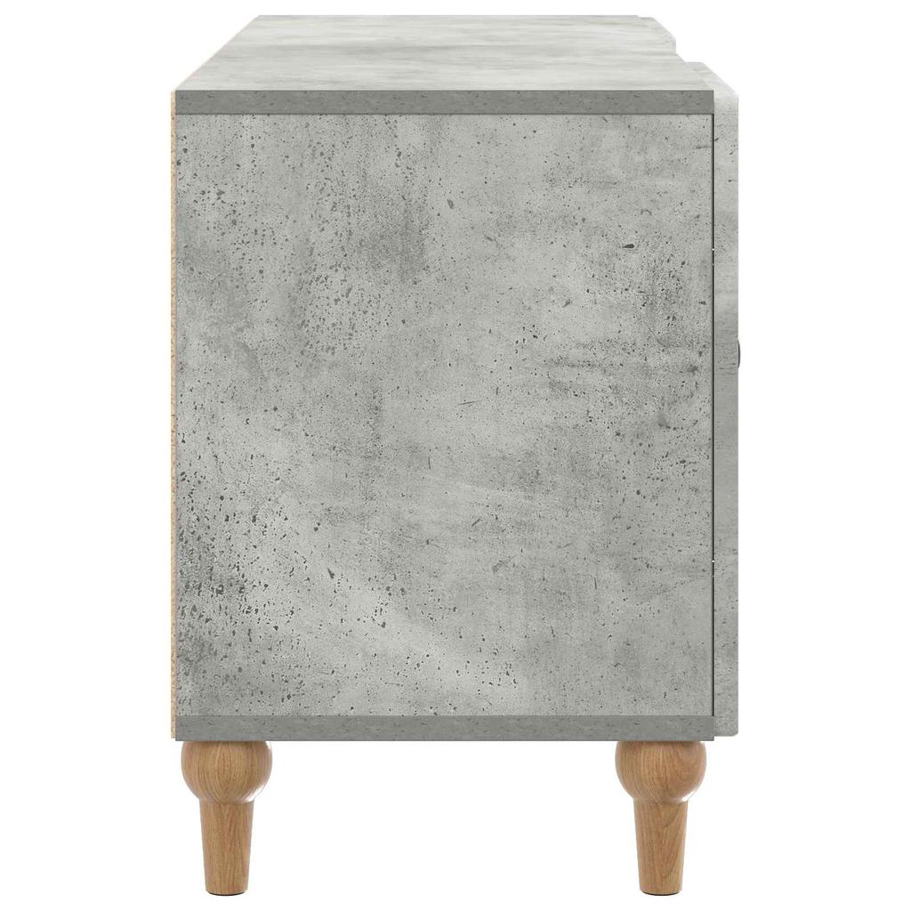 TV Cabinet Concrete Grey 102 x 34.5 x 50 cm Particleboard