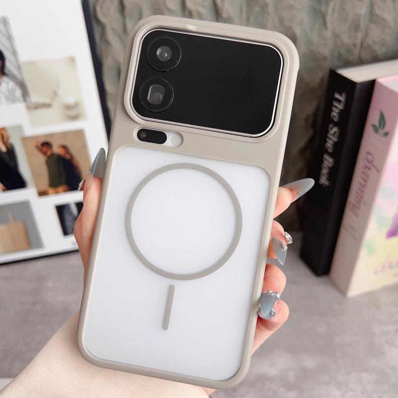 Für Magsafe Mattes Case Für Xiaomi 17 Pro Max 15 14 Pro Stoßfest Transluzent Magnetisch Kabelloses Laden Panzer PC Hülle