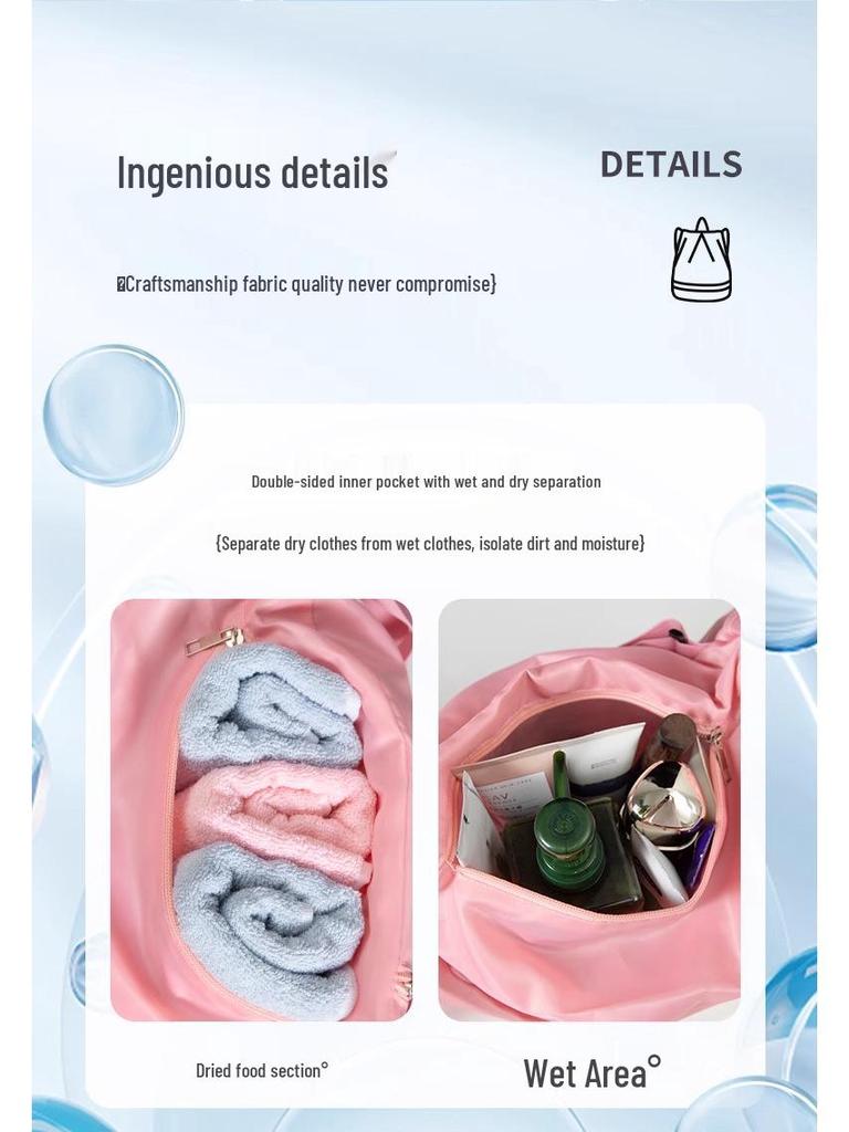 Waterproof Wet/Dry Separation Swimming Backpack for Travel and Fitness Storage