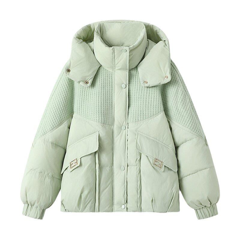 

New winter cotton-padded clothes women s short short design cotton-padded clothes loose and thickened cotton-padded jacket XL зелёный