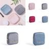 Portable Plush Sanitary Napkin Storage Bag Modern Minimalist Style Travel Organizer