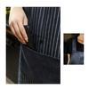 Stripe Stain-resistant Kitchen Apron with Pocket And Removable Hand Towel for Women Men Cross-back Restaurant Cooking Pinafore Breathable