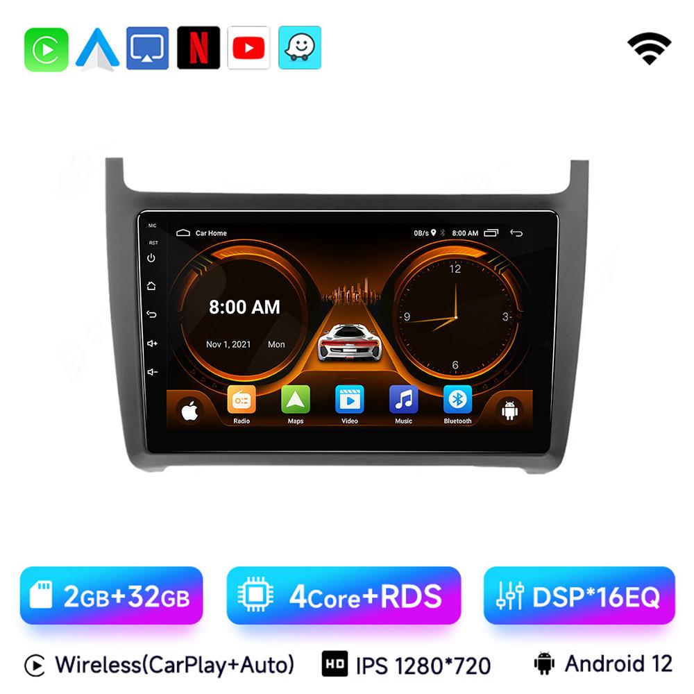JIUYIN 9 Inch Android 13 Car Radio  For Volkswagen VW POLO 5 Sedan 2008 - 2025  Carplay Multimidia Video Player  Head Unit