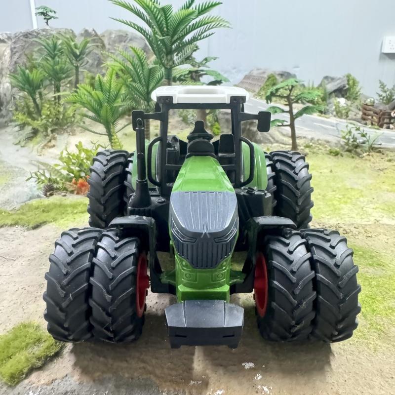 16.5 Inches/42cm Large Farm Tractor Toys With Trailer, Realistic Farm Tractor Set For Christmas Birthday Gift