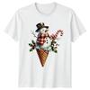 SnowUnisex Christmas Holiday Unisexs Unisexs Graphic Tee Candy Cane Holly Winter