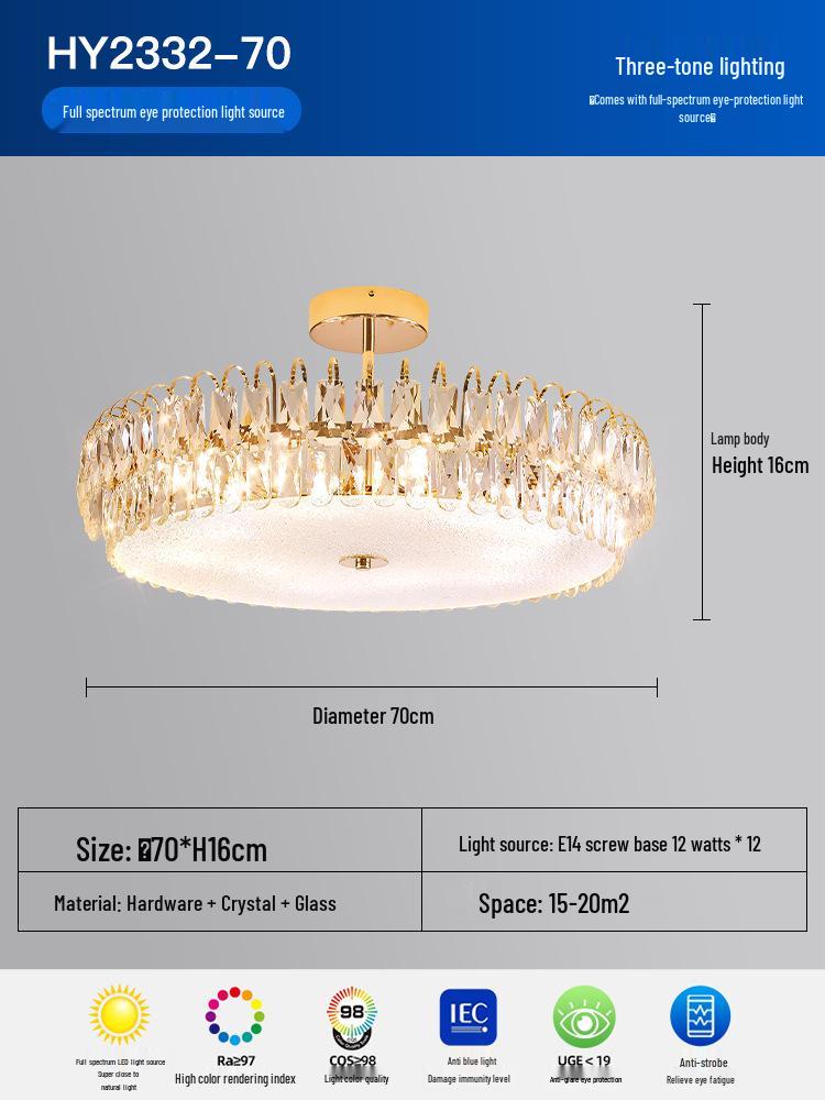 Acrylic Cloud Mist Ceiling Light: Modern, Luxurious Designer Crystal Lamp for Master Bedroom and Living Room