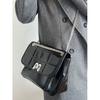 IELGY Retro Stray Bag, Oilskin Chain Shoulder Bag.