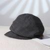 Newsboy Octagonal Cap Cloud Peaked Hat Fashion Plaid Beret  Women