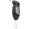 Ecran LCD Digital Tester de Alcool din Respirație Analizor Portabil cu Chei cu Răspuns Rapid pentru Modul de Conducere - Uz Adult, Negru (10 buc Include 20