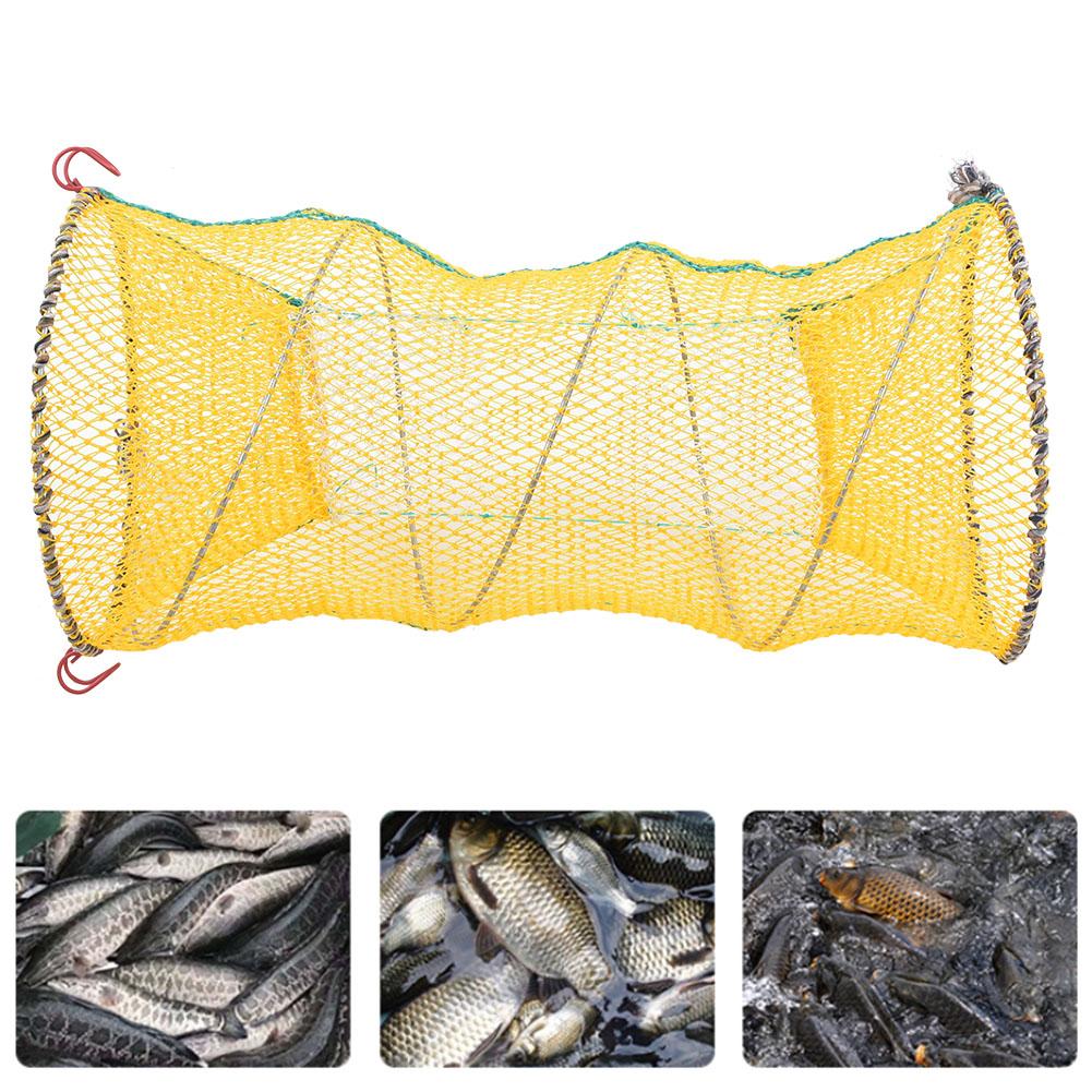 Portable Folding Fishing Net Bait Shrimp Cage Crab Lobster Trap Lures Nets