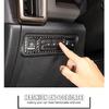 Yinanlutos Handbrake Control Panel Frame Trim Cover Sticker Compatible with Hummer EV 2024 2025 Accessories Soft Carbon Fiber Console Electronic