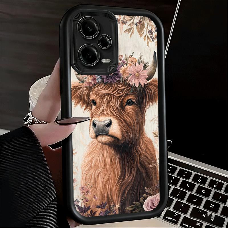 

Милый шотландский бычок Мягкий чехол для телефона для Xiaomi Poco X7 X6 X5 Pro X4 Gt X3 F7 Ultra M8 M7 Redmi 15C 15 14C 13 13C 12 12C 10 10C Xiaomi Poco X6