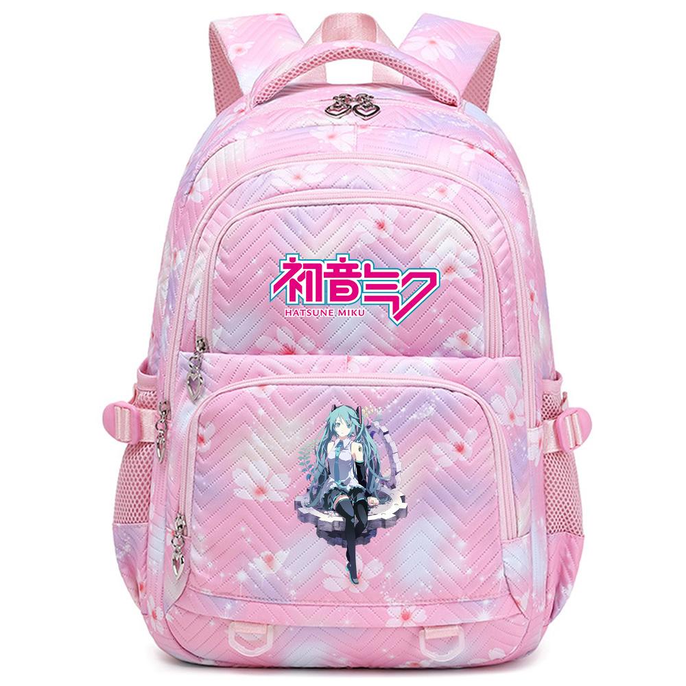 Anime Hatsune Miku Printed School Backpack Student Teenager Bookbag for Boy Girl Women Large Capacity Waterproof Backpack Travel Mochila Escolar