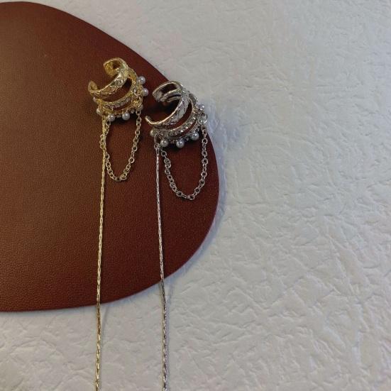 Set Di 3 Orecchini A Polsino Per Donna Non Forati - Placcati Oro 14K, Regolabili, Clip-on Per Cartilagine - Gioielli Eleganti E Versatili, Regalo Per Amiche