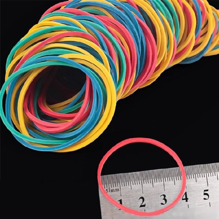400 Multi Color Elastic Rubber Bands Mixed Sizes Practical Natural Latex Stretchable for Crafting Office and Kitchen Use
