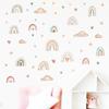 Boho Colo Rainbow Cloud Star Wall Stickers for Waterproof Removable PVC Kids Room Kindergarten Home Decoration