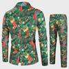 2024 Autumn/Winter Casual 3D Printed Christmas Suit & Trousers Set