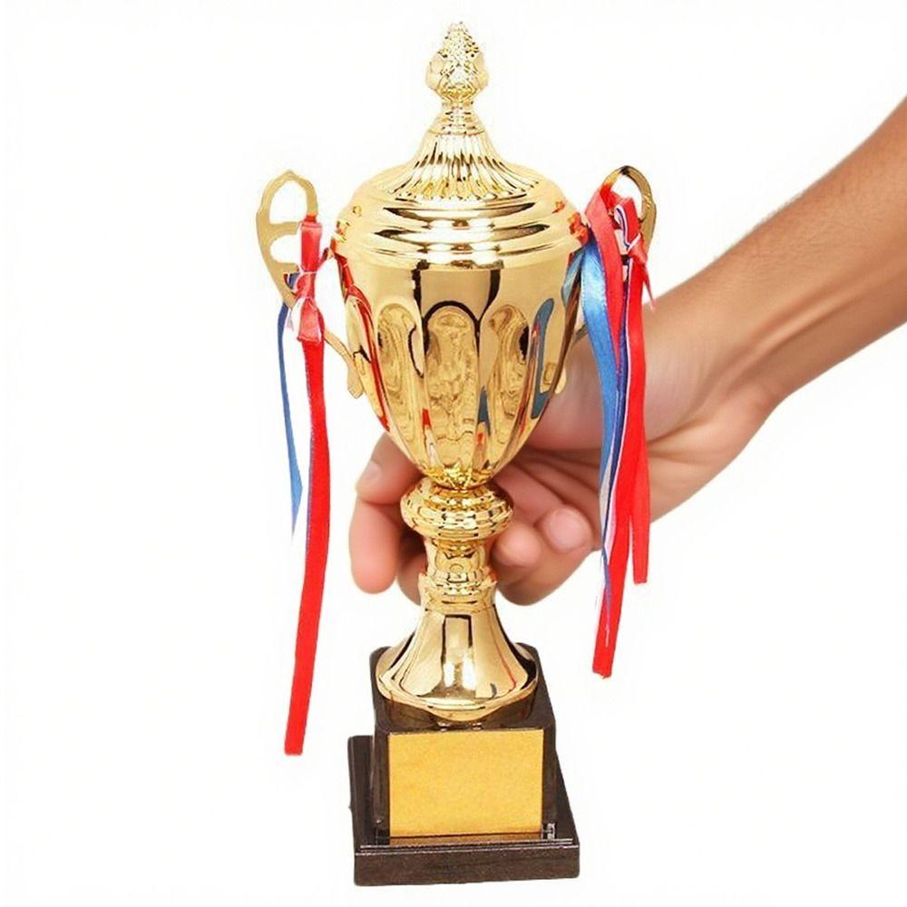 1Pc Gold Award Customizable Trophy 29/33/36/41/46/51cm Football Medal Champions Trophy  Competition