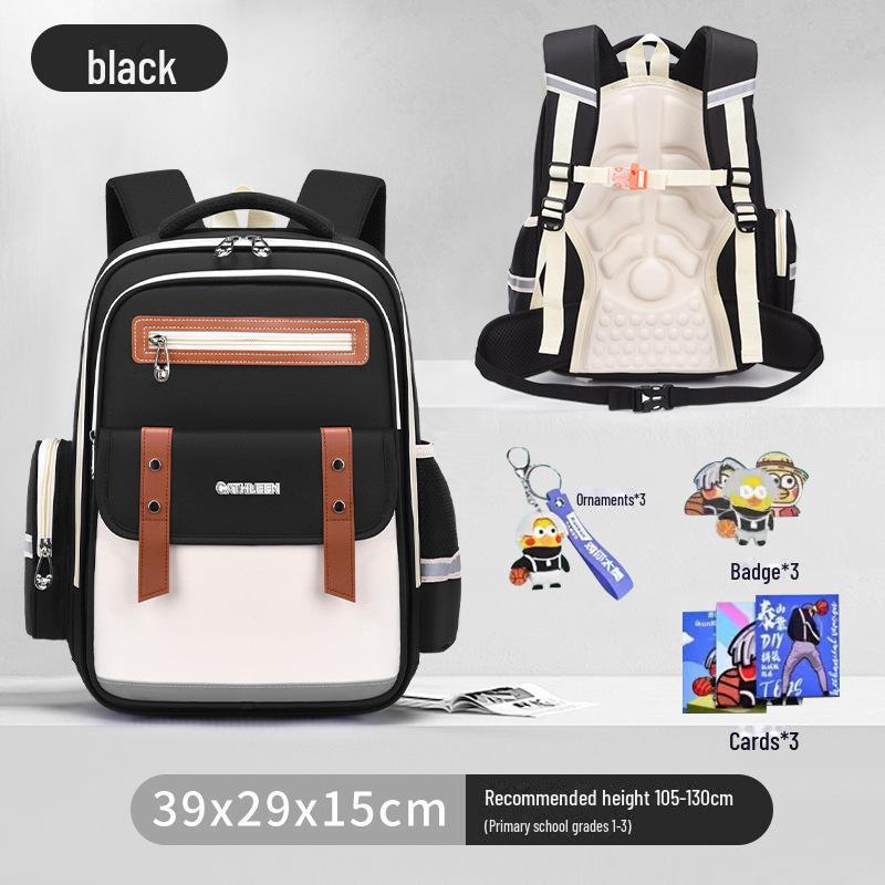 Cloud Schoolbag: Large Capacity, Lightweight Backpack for Grade 1-6 Boys & Girls