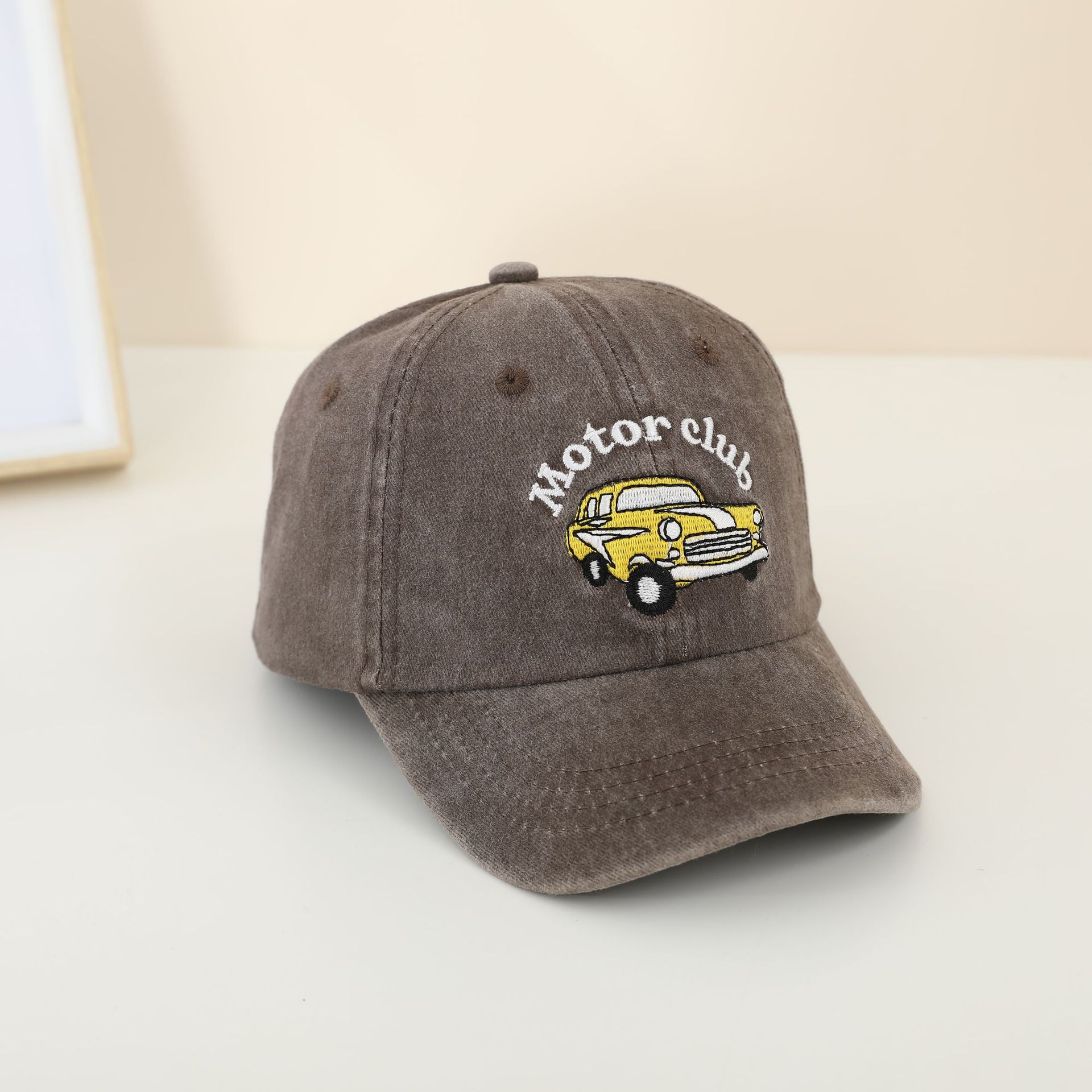 

Sports Hats School Baby Boy Baseball 2026 Summer Embroidered Motor Club Children Outdoor Kids Caps for 2-8Years Adjustable 52-54CM