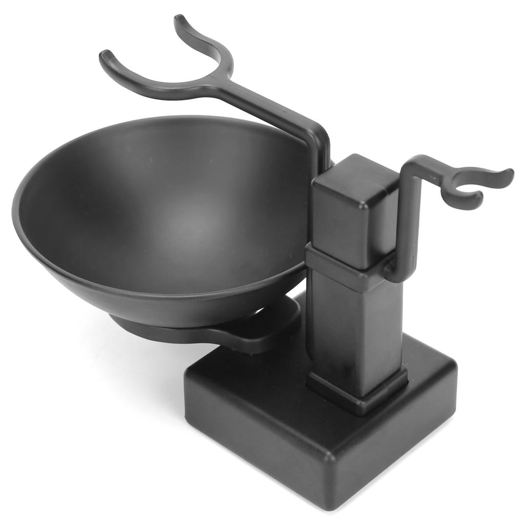 Stainless Steel Shaving Razor Brush Holder Household Soap Bowl Shaving Kit for Men Black