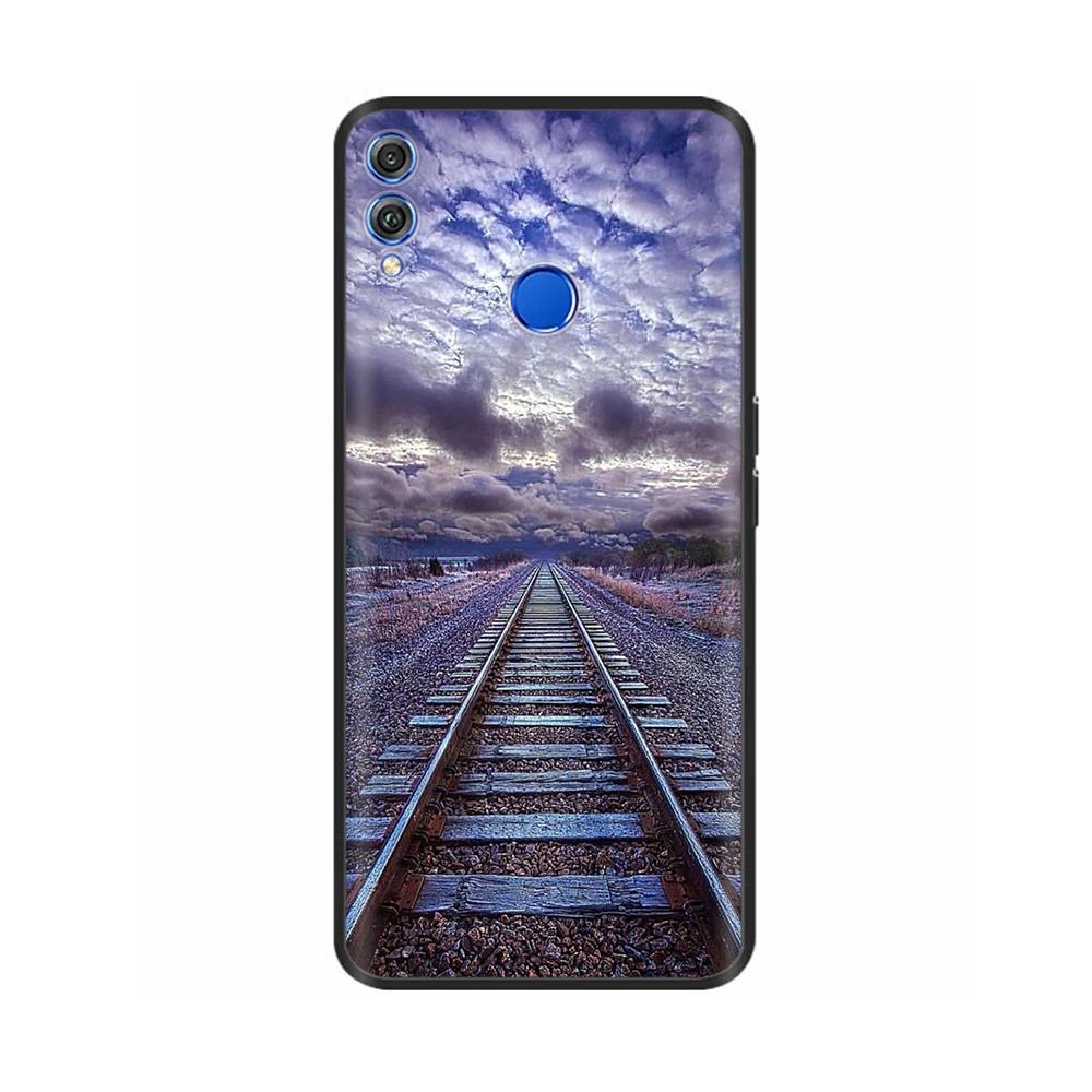 Shockproof Cover For Honor 8X Case Soft TPU Silicone Back Cover For Huawei Honor 8X Cases Honor8X Animals Painted Cover Fundas