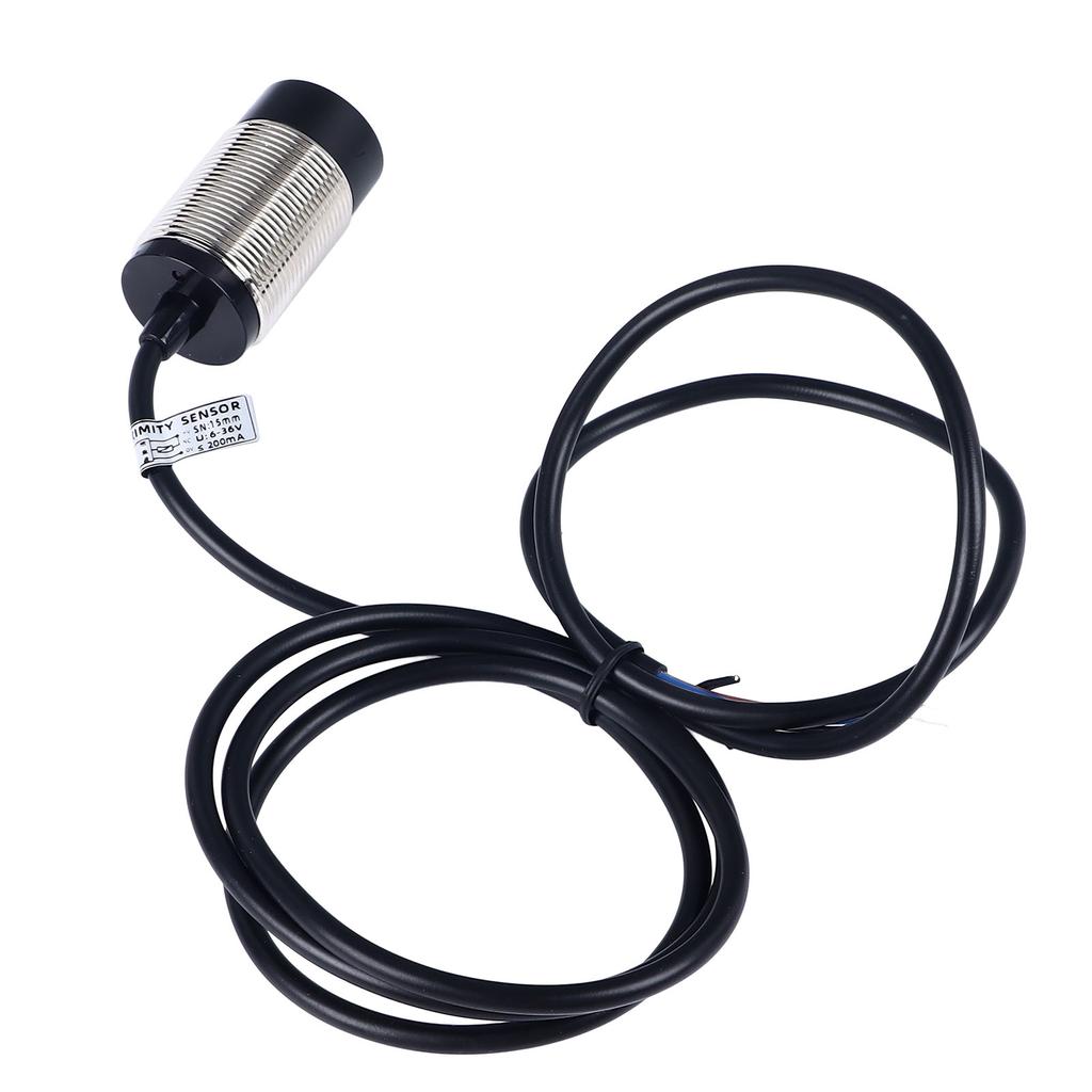 Indukční snímač přiblížení NPN NC 3vodičový přesný kovový válcový spínač M30 DC 6‑36V