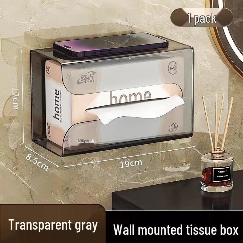 

LIEI Bathroom Tissue Box with Storage Shelf
