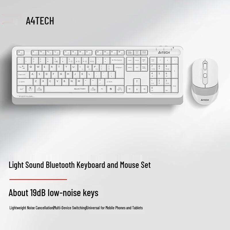 

A4TECH FB1010Q 104-Key Wireless/Bluetooth Keyboard Mouse Combo