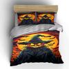 Pumpkin Scarecrow, Bats, Moon. Bedding Sets Duvet Cover Sets Duvet Covers Pillowcases(1* Duvet Cover 2* Pillowcases Without Duvet Insert)
