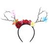 Mori Style Reindeer Antler Headband - Cute Christmas Fairy Hair Accessory for Theater and Makeup