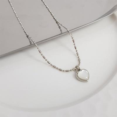 Pinkviolla / Youngrong Herz Täglich Silber Chirurgisch Damen Kette Mode Halskette