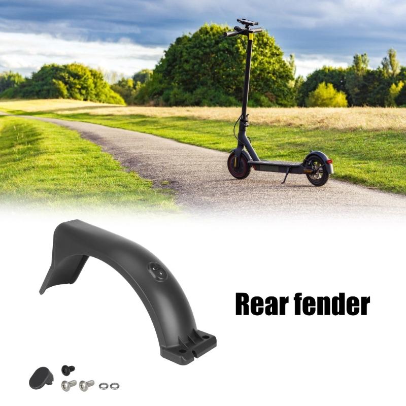 Waterproof Scooter Rear Tire Wheel Mudguard Widened Mud Guard with Tail Light for Electric Scooter Parts Enduring