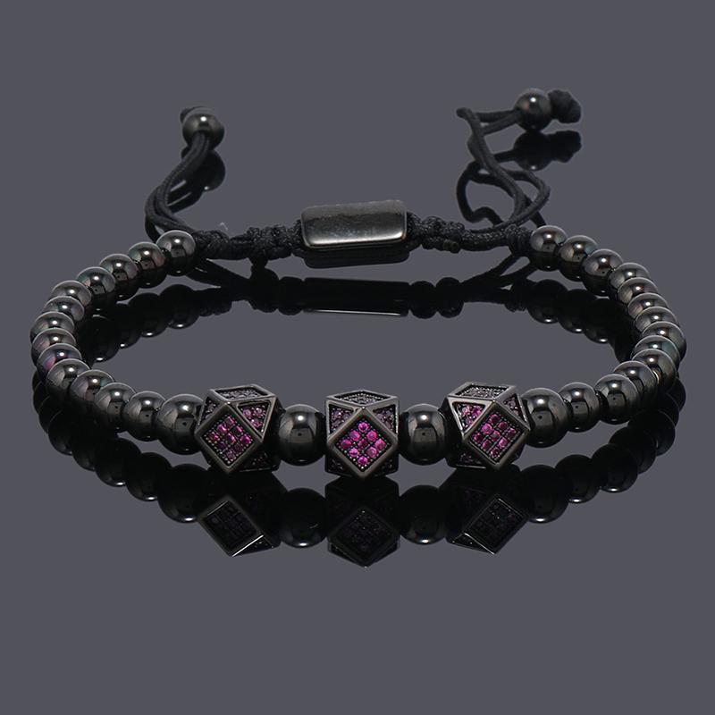 Luxury Roal Rafa Man Bracelet For Women Stainless Steel Beaded Hand Jewelry Couple Gift
