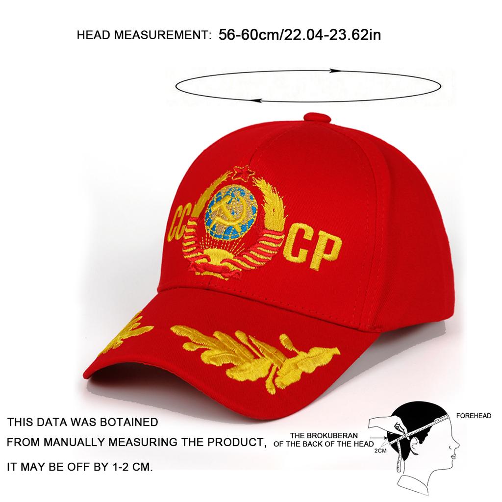 CCCP National Emblem Embroidered Baseball Cap Men Driving Caps Ladies' Leisure Travel Hat Adjustable Hats